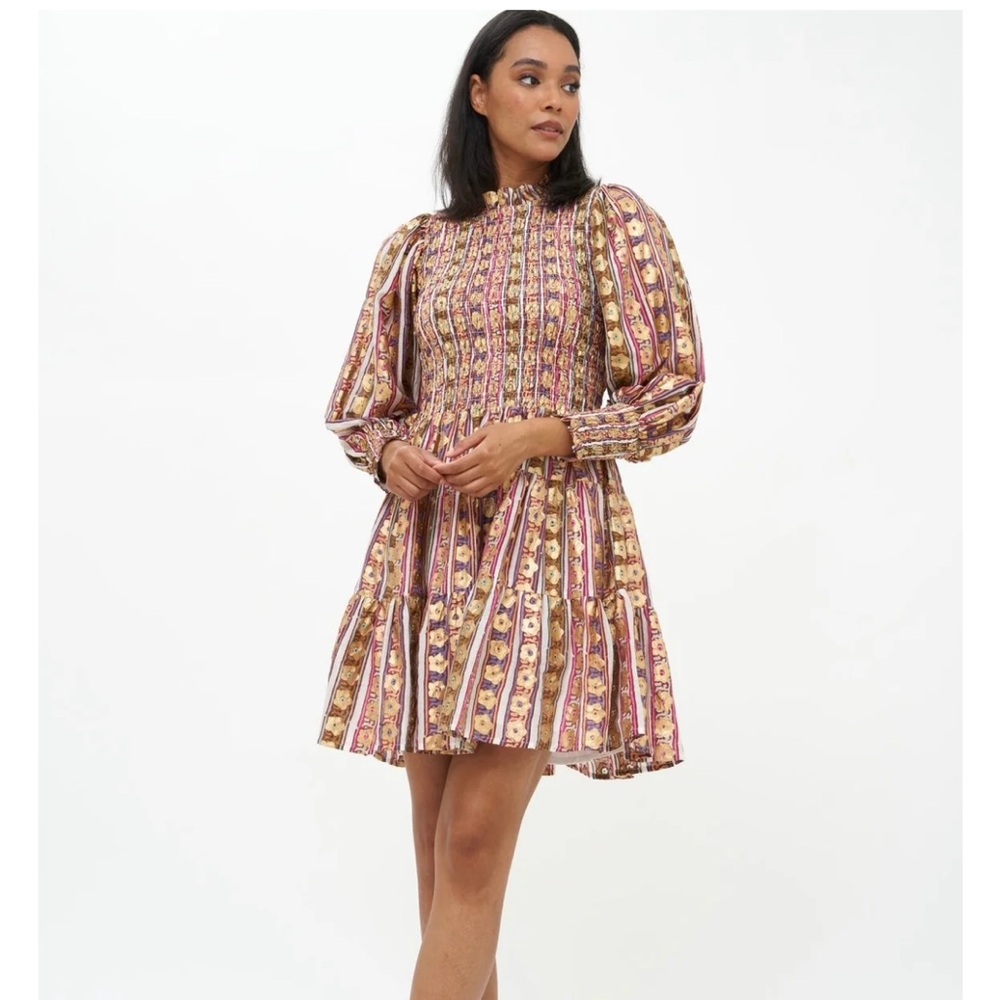 Oliphant Petal Smocked Dress